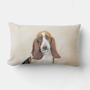 Basset Hound Schilderij - Mooie Originele Honden K Kussen