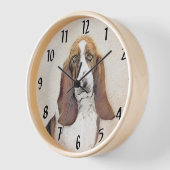 Basset Hound-schildering - Kute Original Dog Art (Hoek)