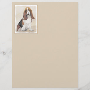 Basset Hound-schildering - Kute Original Dog Art