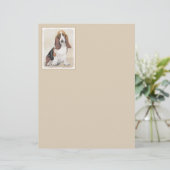 Basset Hound-schildering - Kute Original Dog Art (Staand voorkant)