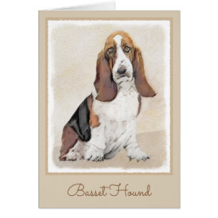Basset Hound-schildering - Kute Original Dog Art