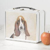 Basset Hound-schildering - Kute Original Dog Art (In situ)