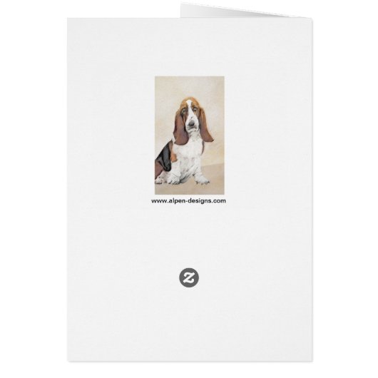 Basset Hound-schildering - Kute Original Dog Art (Achterkant)