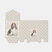 Basset Hound-schildering - Kute Original Dog Art Bedankdoosjes (Uitgevouwen)