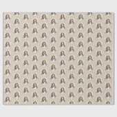 Basset Hound-schildering - Kute Original Dog Art Cadeaupapier (Vlak)