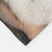 Basset Hound-schildering - Kute Original Dog Art Fleece Deken (Hoek)