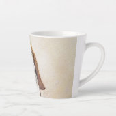 Basset Hound-schildering - Kute Original Dog Art Latte Mok (Rechts)