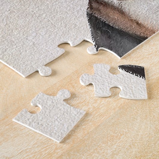 Basset Hound-schildering - Kute Original Dog Art Legpuzzel (Zijkant)