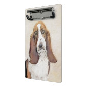 Basset Hound-schildering - Kute Original Dog Art Mini Klembord (Angled2)