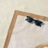 Basset Hound-schildering - Kute Original Dog Art Strandlaken (In situ)