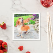 Basset hound servetten (Insitu)