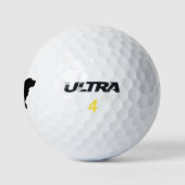 Basset Hound Silhouette Golfballen (Logo)