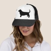 Basset Hound Silhouette Trucker Pet (In situ)