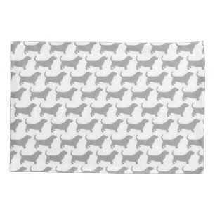 Basset Hound Silhouettes Patroon Kussensloop