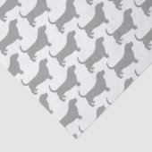 Basset Hound Silhouettes Patroon Tissuepapier (Detail)