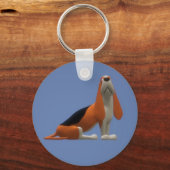 Basset Hound Sleutelhanger (Voorkant)