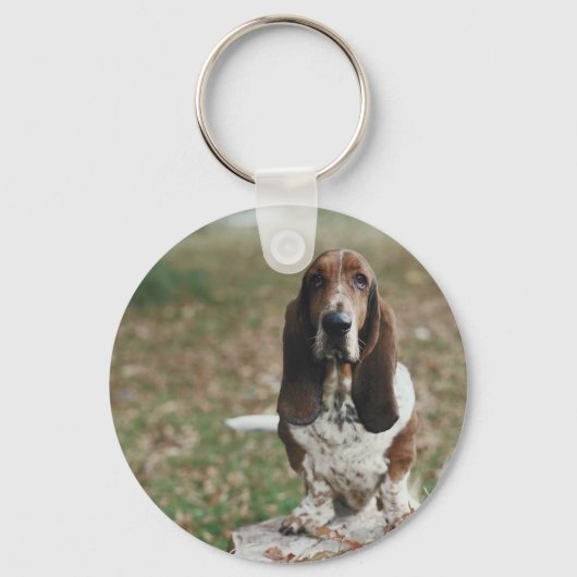 Basset Hound Sleutelhanger (Voorkant)