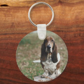 Basset Hound Sleutelhanger (Voorkant)