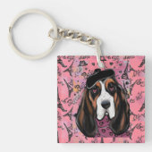 Basset Hound Sleutelhanger (voorkant)
