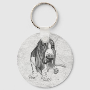 Basset Hound Sleutelhanger