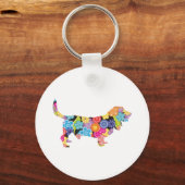 Basset Hound Sleutelhanger (Voorkant)