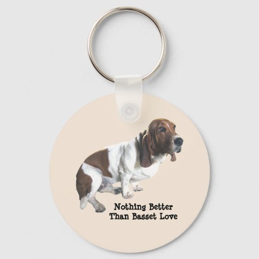 Basset Hound Sleutelhanger (Voorkant)