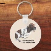 Basset Hound Sleutelhanger (Voorkant)