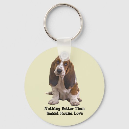 Basset Hound Sleutelhanger (Voorkant)