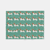 Basset Hound Small Fleece Blanket Deken (Voorkant (Horizontaal))