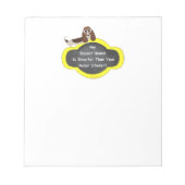 Basset Hound Smarter Notitieblok (Voorkant)
