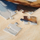 Basset Hound Sniffing Christmas Cookie Trail Hat Legpuzzel (Zijkant)