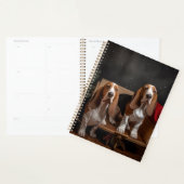Basset Hound Snowy Sleigh Kerst Decor Planner (Display)