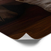 Basset Hound Snowy Sleigh Kerst Decor Poster (Hoek)