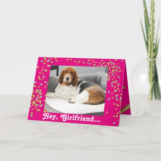 Basset Hound "spa dag" Verjaardagskaart Kaart (Voorkant)