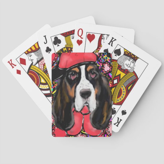 Basset Hound Speelkaarten (Achterkant)