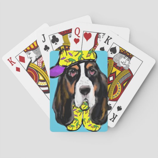 Basset Hound Speelkaarten (Achterkant)