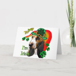 Basset Hound St Patricks Day Kaart