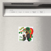 Basset Hound St. Patricks Day Magneet (Insitu (Vaatwasser))