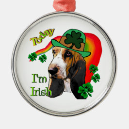 Basset Hound St Patricks Day Metalen Ornament