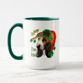 Basset Hound St Patricks Day Mok (Links)