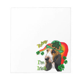 Basset Hound St Patricks Day Notitieblok