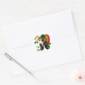 Basset Hound St Patricks Day Ronde Sticker (Envelop)