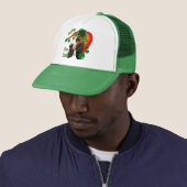 Basset Hound St Patricks Day Trucker Pet (In situ)