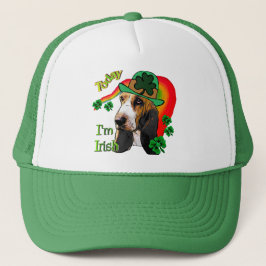Basset Hound St Patricks Day Trucker Pet