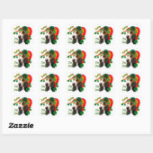 Basset Hound St Patricks Day Vierkante Sticker (Vel)