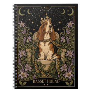 Basset Hound, Starlit Tarot Kunst Notitieboek