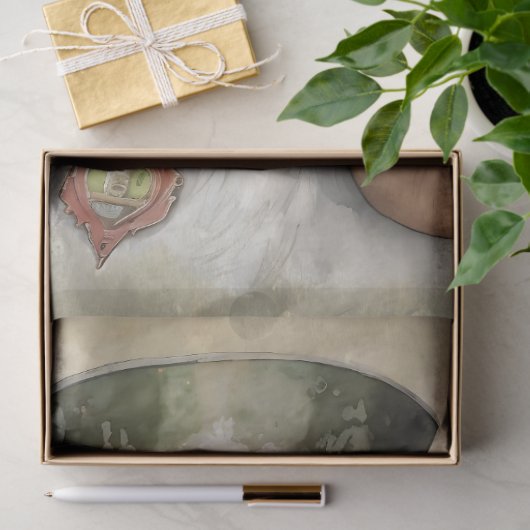 Basset Hound Steampunk 1 Decoupage Papier (Geschenk)