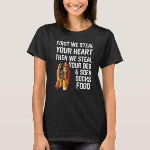 Basset Hound Steelt Je Hart Steelt Je Bed En S T-shirt
