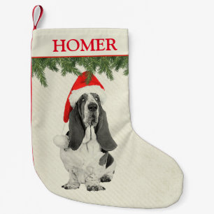 Basset Hound  stijl Kleine Kerstsok