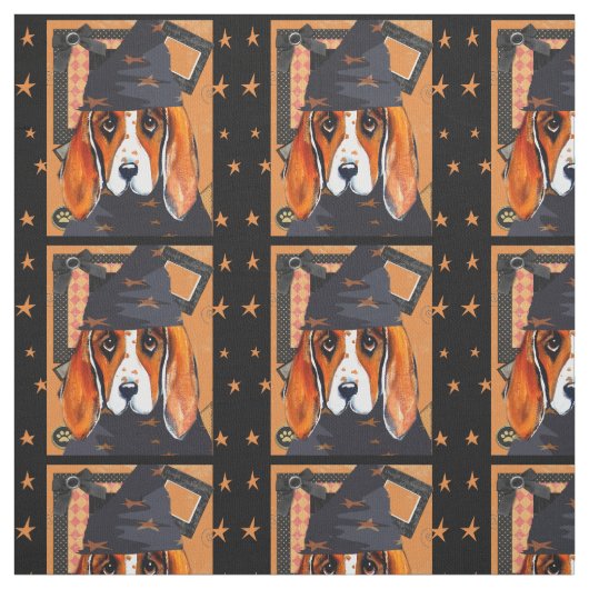 Basset Hound Stof (Swatch)